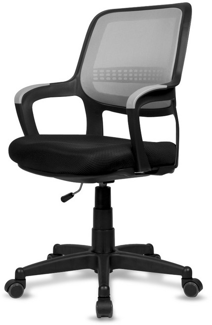 체어클럽 쿠보 블랙바디 메쉬원단 의자, 그레이