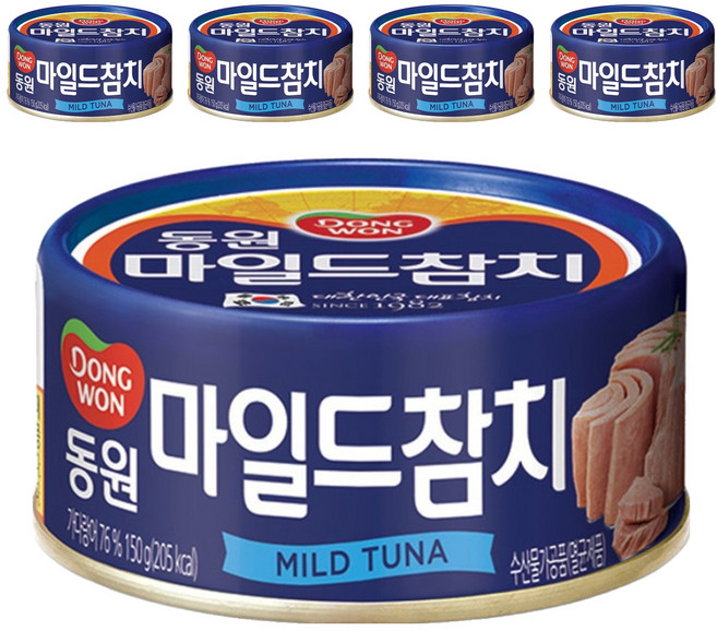 동원참치 마일드참치, 150g, 5개
