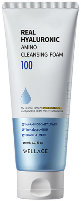 WELLAGE 唯拉珠 胺基酸泡沫洗面乳, 1條, 150ml