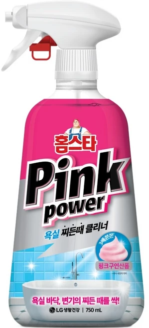 홈스타 핑크파워 욕실 찌든때 클리너, 750ml, 1개 - 쿠팡