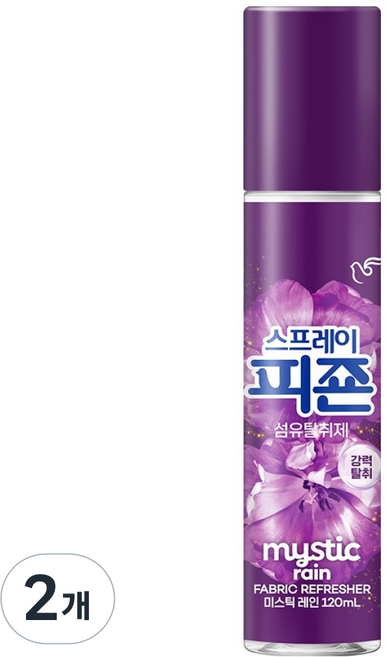 피죤 스프레이 시그니처 강력탈취 섬유탈취제 미스틱레인, 2개, 120ml