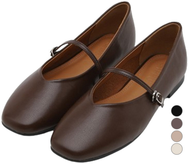 사뿐 여성용 허니듀 메리제인 플랫슈즈