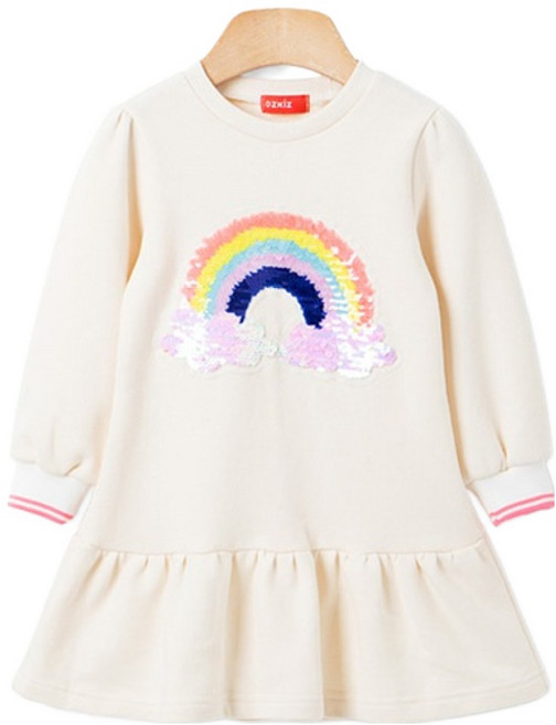 오즈키즈 여아용 무지개따라 원피스
