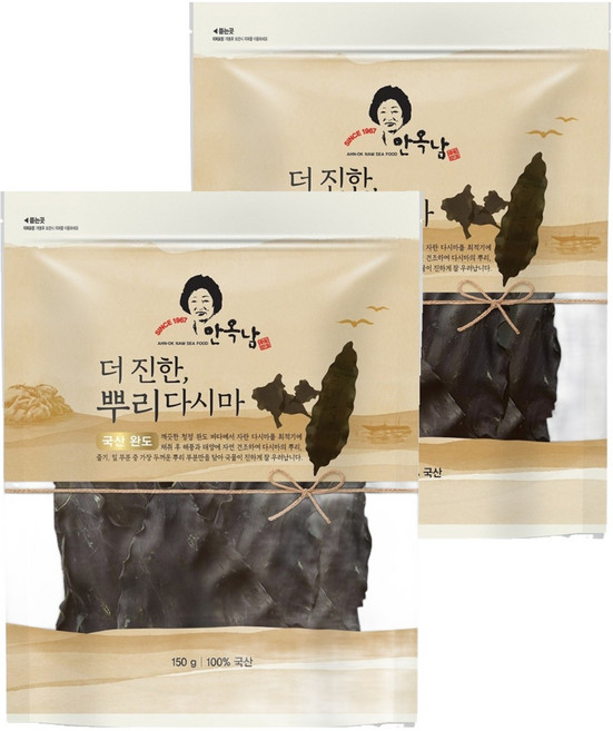AHN-OK NAM SEA FOOD 濃郁根昆布, 150g, 2包