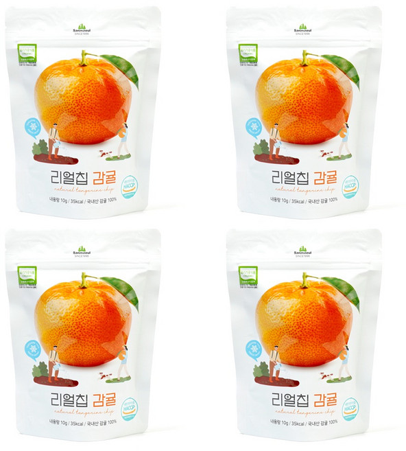 Sanmaeul Foods 水果乾 柑橘, 4包, 10g