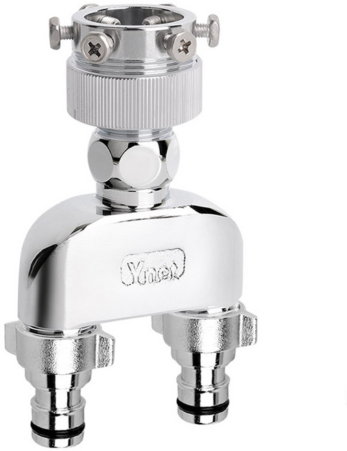 와이넷 딱이지 두갈래 아답터 민자꼭지 세탁기용, 1개