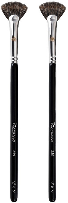 피카소 259 팬 하이라이터 브러쉬, 혼합색상, 2개