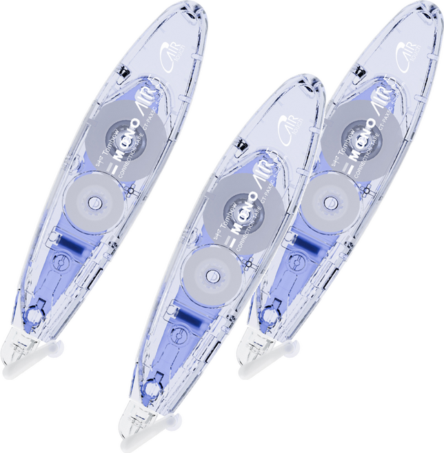 톰보우 모노 에어 펜 타입 수정 테이프, 하이드레인저, 3개