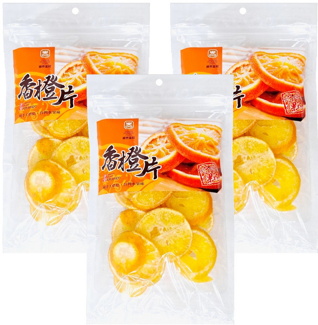 順泰 香橙片, 120g, 3包