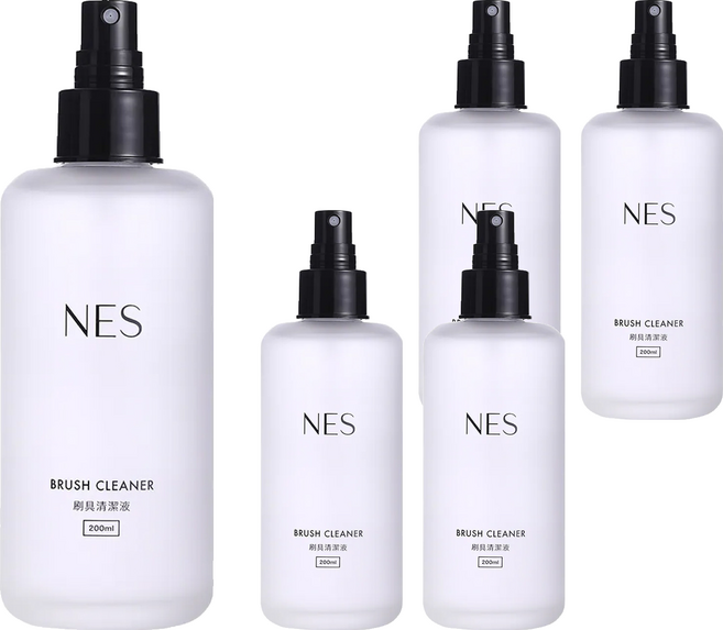 NES cosmetics 恩藝偲 刷具清潔液, 200ml, 5瓶