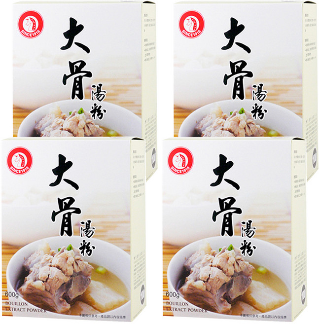 飛馬 大骨湯粉, 600g, 4盒