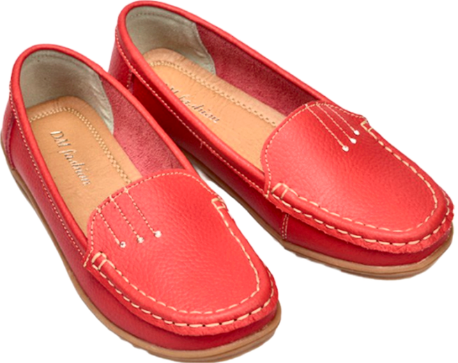 U.SEVEN 女款水鑽裝飾皮革樂福鞋 DM1008