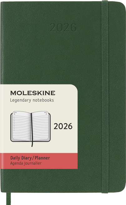 몰스킨 2026년 클래식 위클리 다이어리 12개월 소프트커버, 머틀그린, 1개