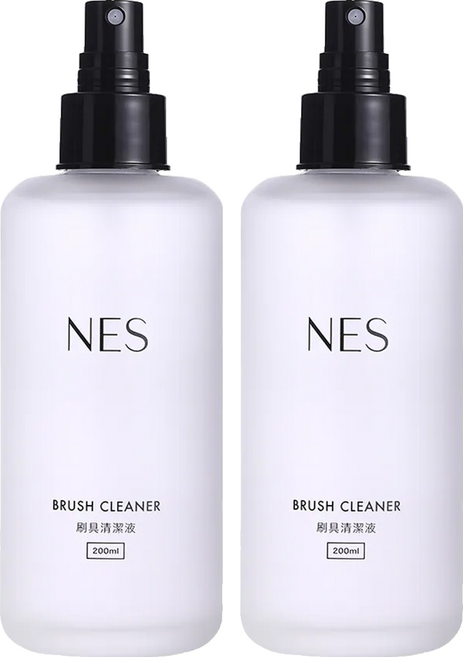 NES cosmetics 恩藝偲 刷具清潔液, 200ml, 2瓶