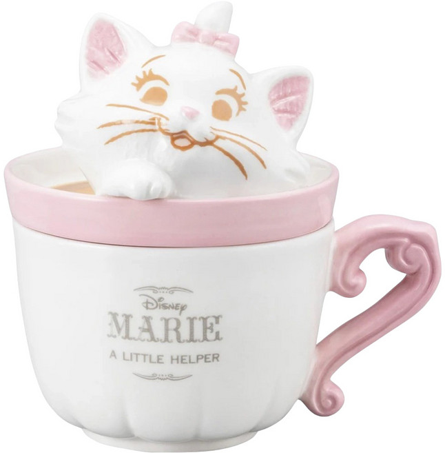 SunArt 陶瓷馬克杯 12x9x12.5CM 240ML, 瑪莉貓, 1個