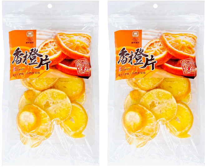 順泰 香橙片, 120g, 2包