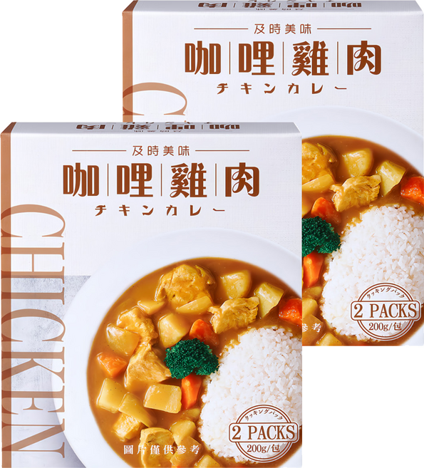 味王 咖哩雞肉調理包 2包入, 400g, 2盒