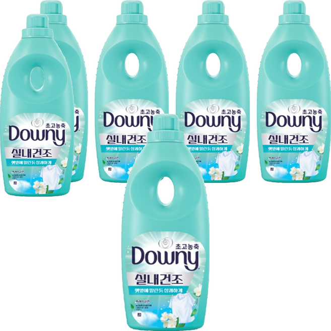 다우니 실내건조 초고농축 섬유유연제 프레시 클린 본품, 1.05L, 1개입, 6개