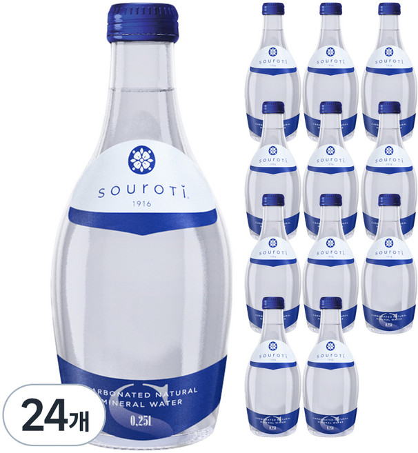 샤로티 스파클링 워터 플레인, 250ml, 24개