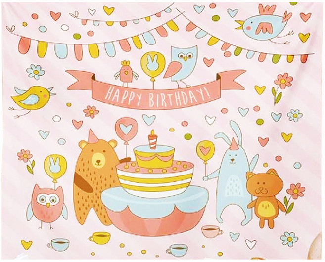 生日背景布, A款 生日