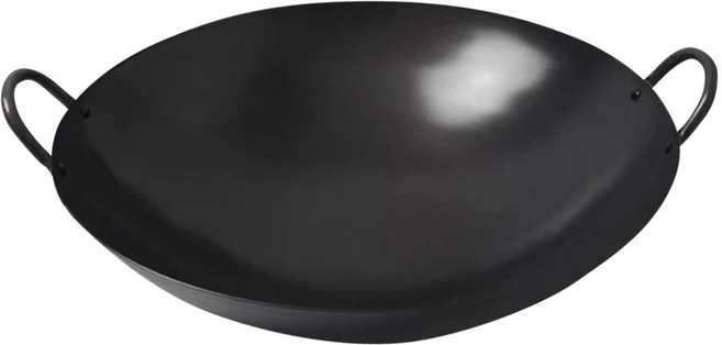 SUMMIT 日本製極鐵鍋/雙耳中華炒鍋, 黑色, 1個, 33cm