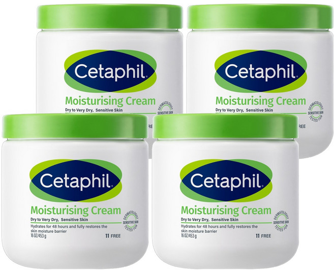 세타필 모이스춰라이징 바디크림, 453g, 4개