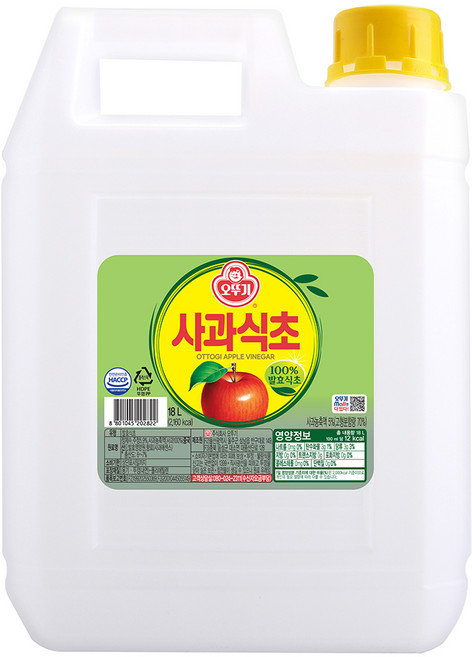 오뚜기 사과식초, 18L, 1개
