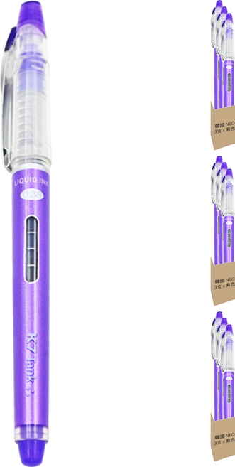 韓國 NEO K7 Tank鋼珠筆 0.38mm, 紫色, 9支