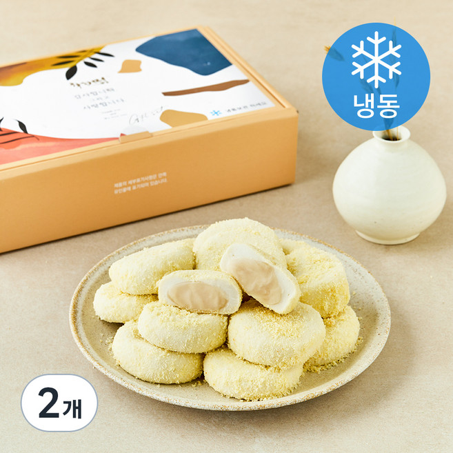 착한떡 카스테라 앙금 인절미 (냉동), 60g, 2개, 28개입