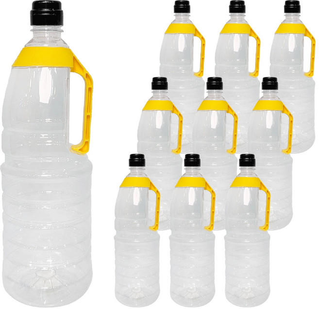 대경 HS N 공병 1.8L + 손잡이 노랑 + 뚜껑 검정 세트, 10세트