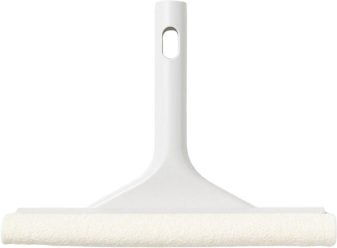 MUJI 無印良品 掃除系列 玻璃清潔刮把 24 x 7 x 18cm, 白色, 1支