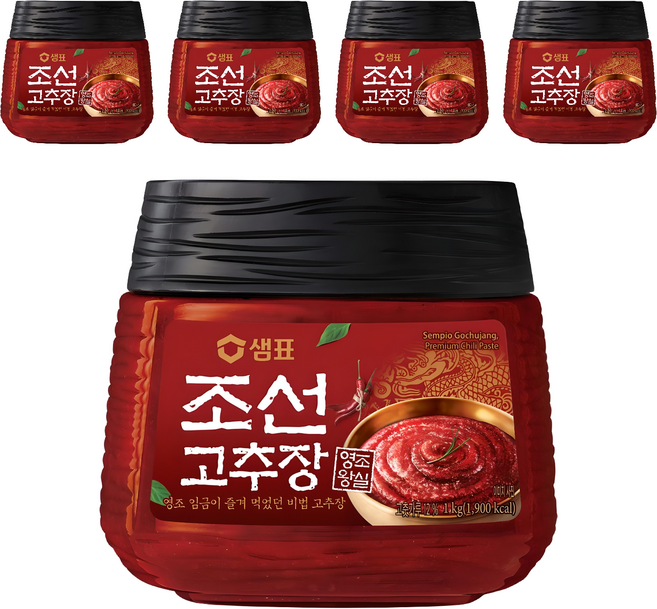 샘표 조선고추장, 1kg, 5개