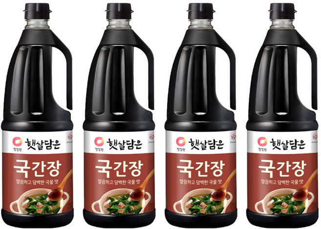 햇살담은 국간장, 1.7L, 4개