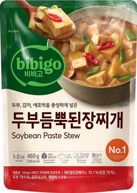 비비고 두부듬뿍 된장찌개, 460g, 1개