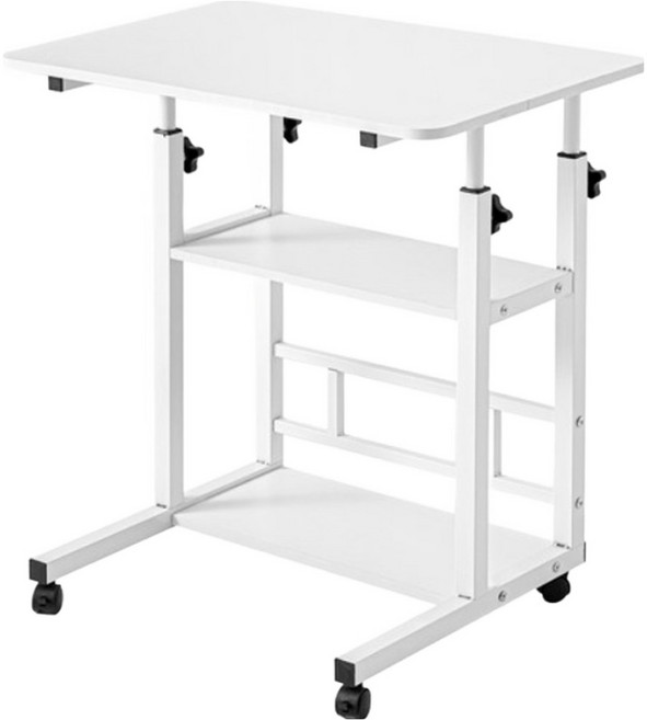 comet 高度可調三層移動式邊桌, 白色