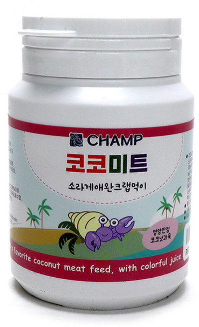 챔프크랩 코코미트 소라게애완크랩먹이 갑각류 사료, 30g, 1개