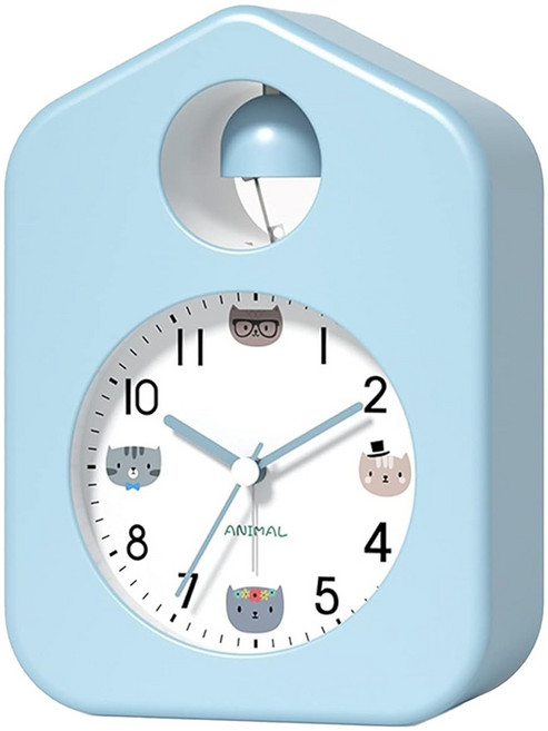 WE CHAMP 歐式Church bell靜音夜燈鬧鐘 WTB-363, 天空藍