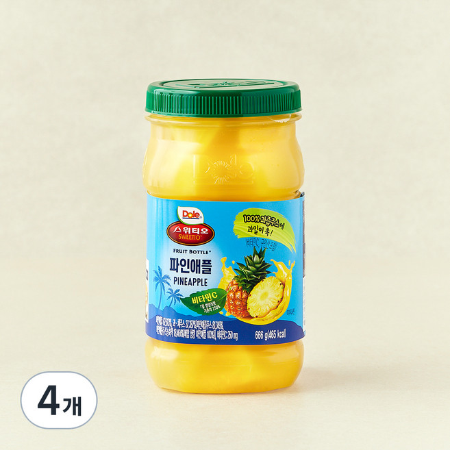 Dole 후룻바틀 파인애플, 666g, 1개입, 4개
