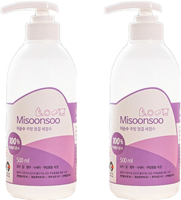 미순수 주방 청결 세정수, 2개, 500ml