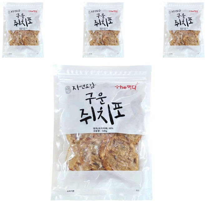 더먹다 구운쥐치포, 145g, 4개
