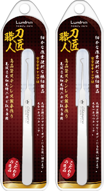 Lumina 露蜜 高精密彎粉刺夾, KC-266, 2個