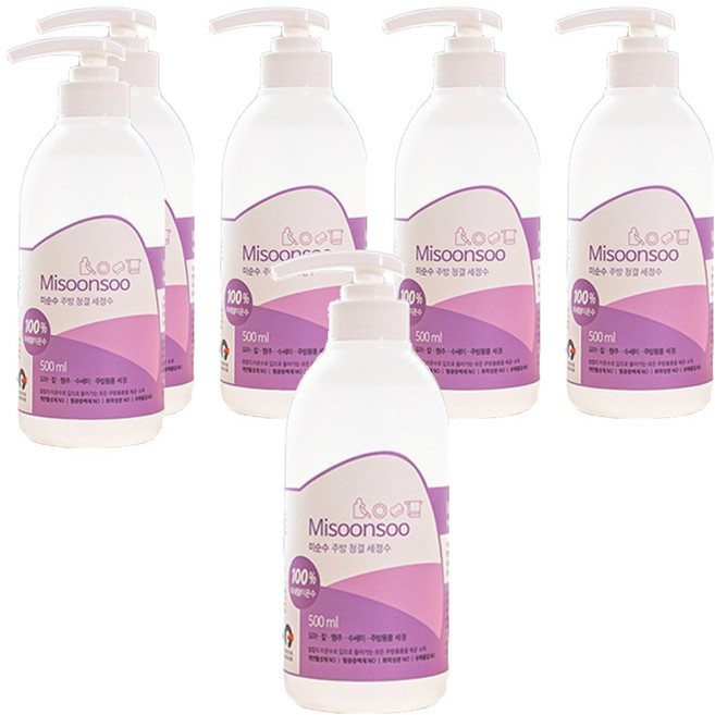 미순수 주방 청결 세정수, 6개, 500ml