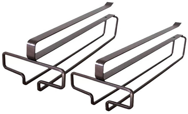 해피무드 무타공 와인잔 걸이 블랙, 2개