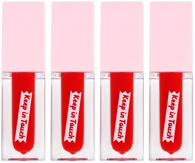 [비건뷰티] 키핀터치 젤리 립 플럼퍼 틴트, 샹그리아, 4개