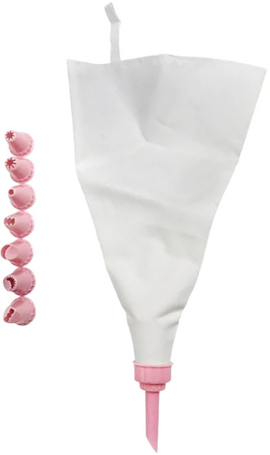 TRIARROW 三箭牌 8入花嘴擠花袋組, 白色, 1組