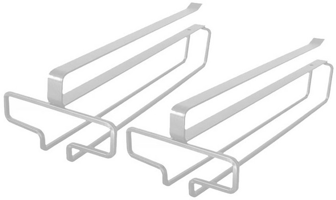 해피무드 무타공 와인잔 걸이 화이트, 2개