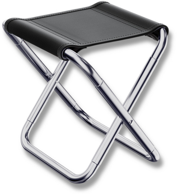 슴스다 접이식 간편 야외 의자, 블랙, 1개