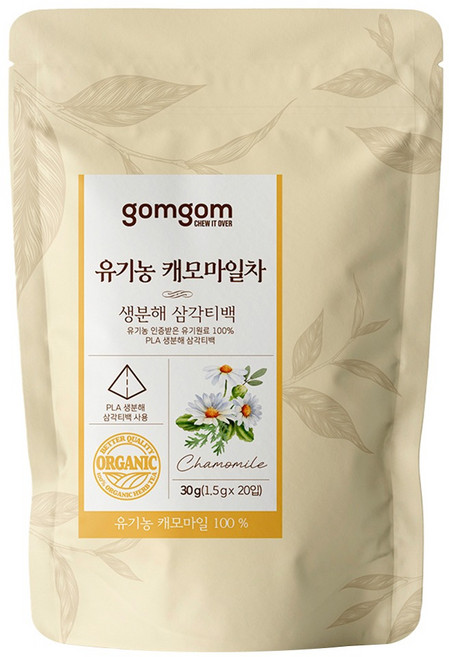 gomgom 洋甘菊茶, 1.5g, 20包, 1袋