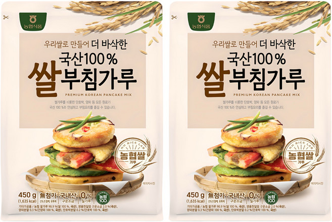 농협식품 쌀부침가루, 450g, 2개
