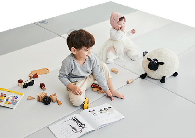 알집매트 칼라 폴더매트, 밀크그레이